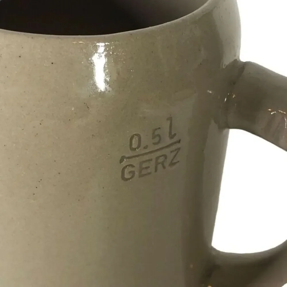 Tuborg Beer Stein 0.5L‎ Gerz West Germany Ceramic Vintage Novelty Mug